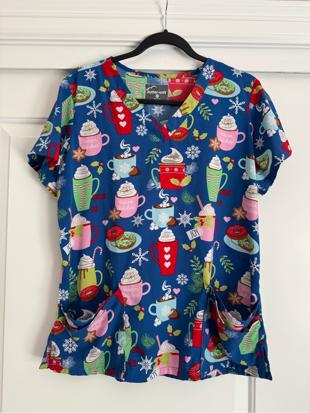Holiday Hot Cocoa Scrub Top